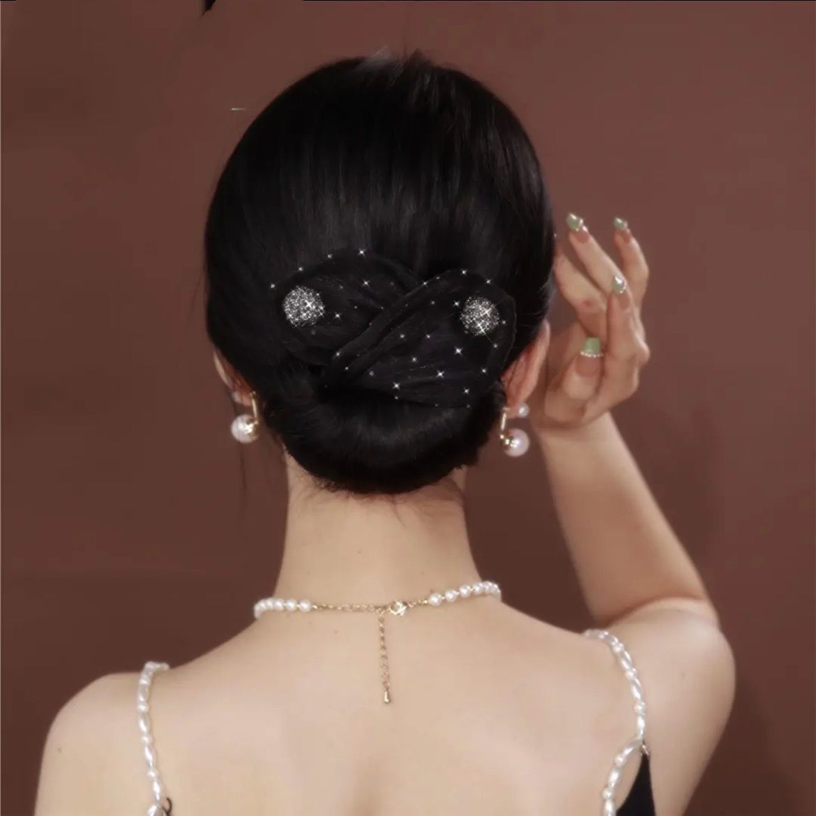 高級感妞妞夾盤髮神器