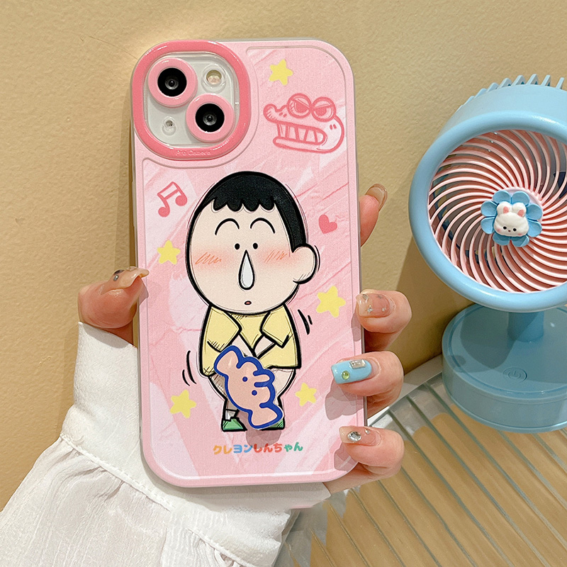 卡通旋轉小新iphone手機保護殼