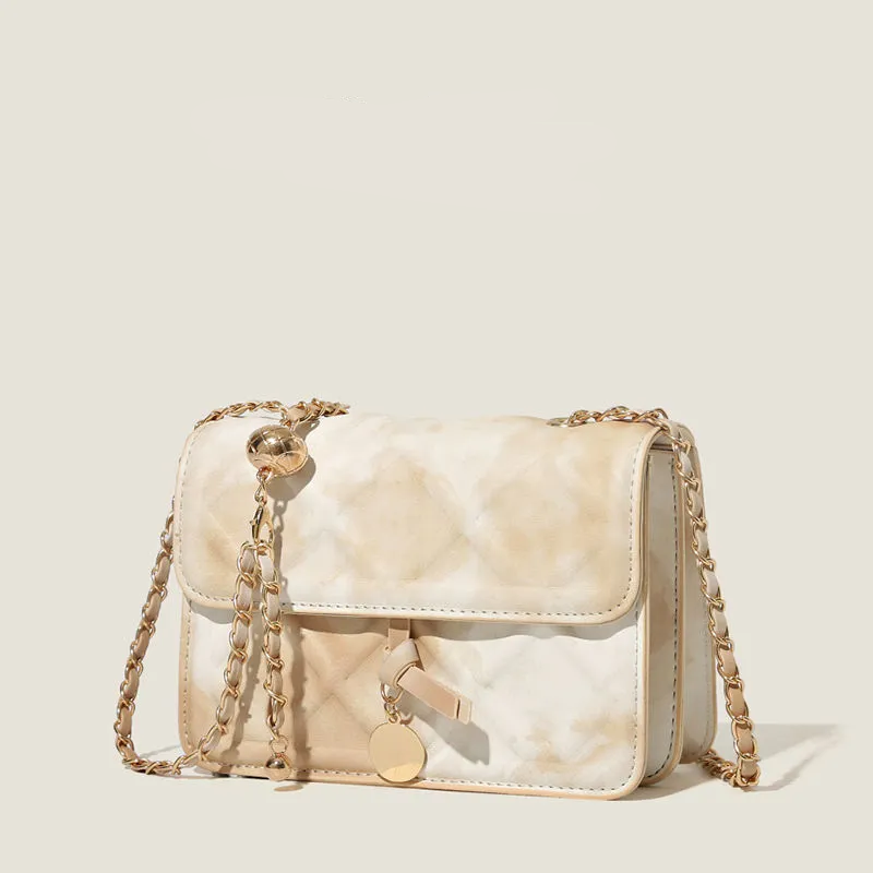 新款洋氣百搭錬條斜肩包 小方包