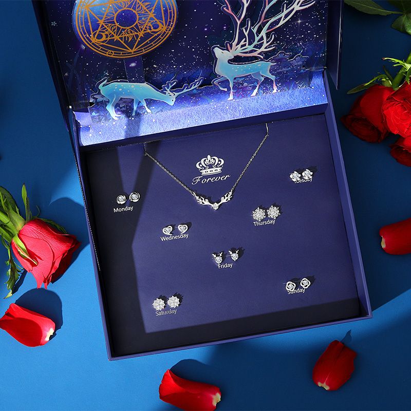 星期耳釘套裝 每天一種心情