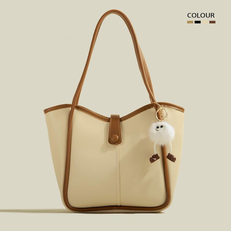 復古簡約大容量質感托特包