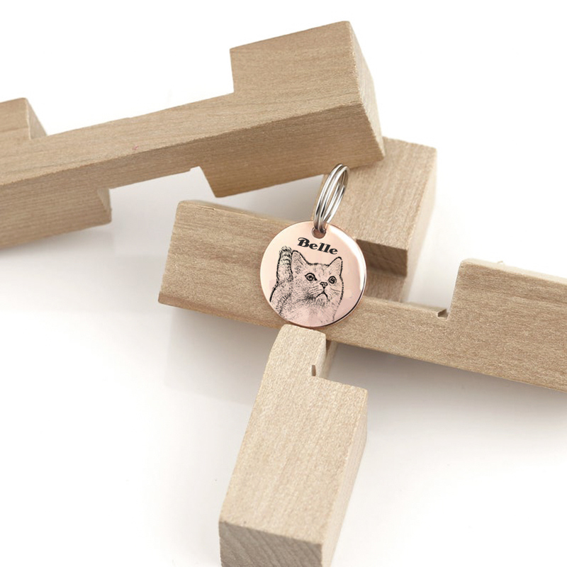 訂製款｜寵物頸圈名字名牌純銀吊牌