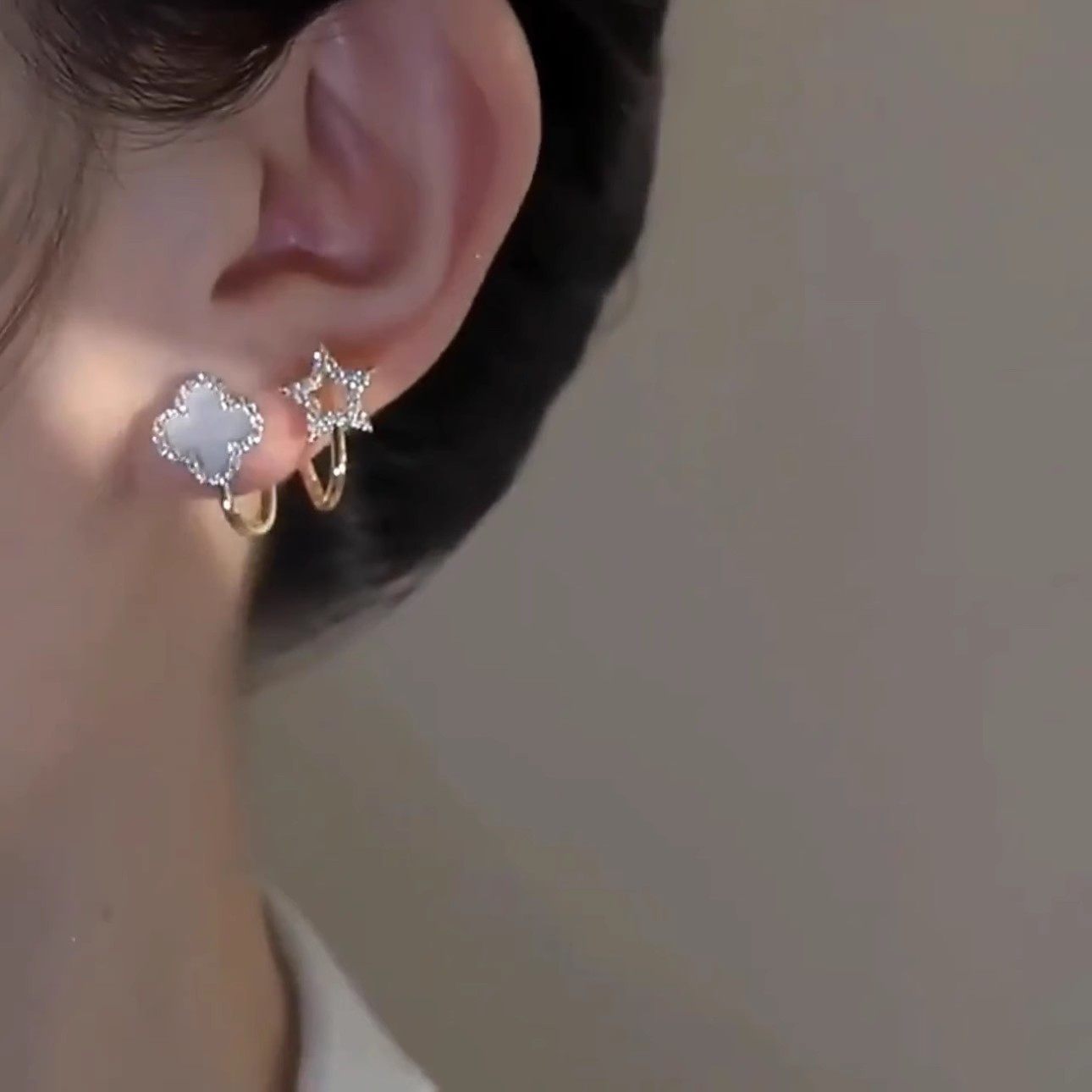 輕奢時尚花朵耳環