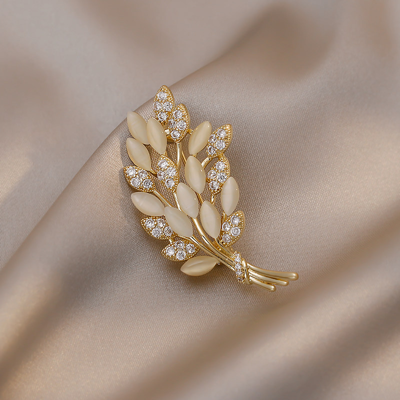 氣質時尚麥穗珍珠胸針胸花