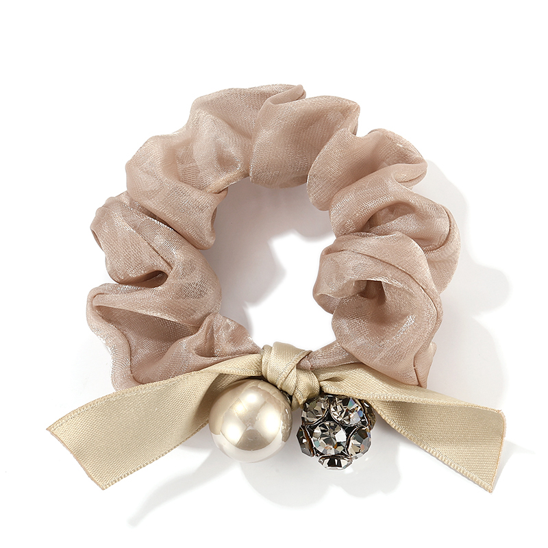 珍珠蝴蝶結大髮圈
