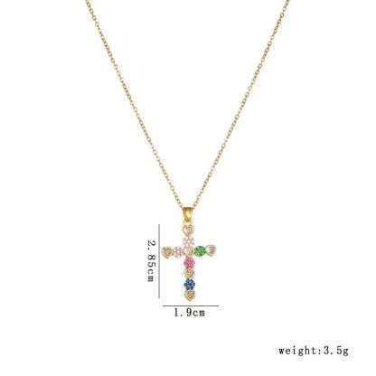 Cross Necklace • 輕奢鋯石項鍊  （男女同款）