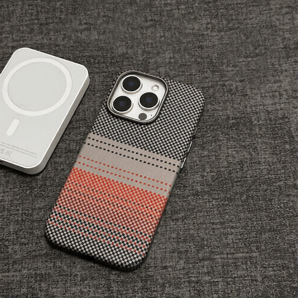 Magsafe磁吸碳纖維磨砂iphone保護殼