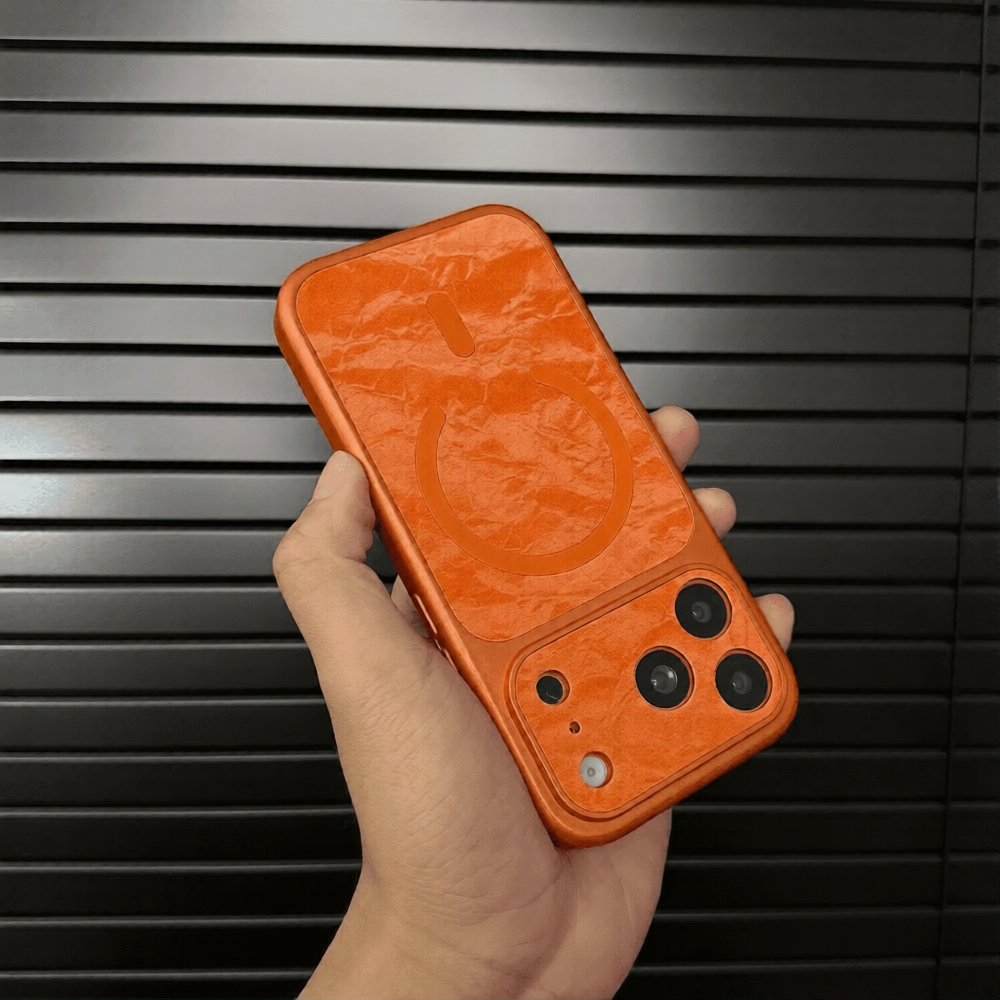 Magsafe磁吸皮紋手感iphone保護殼