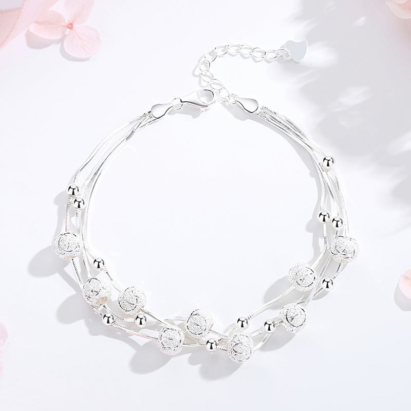 四葉花手錬 S999純銀手錬