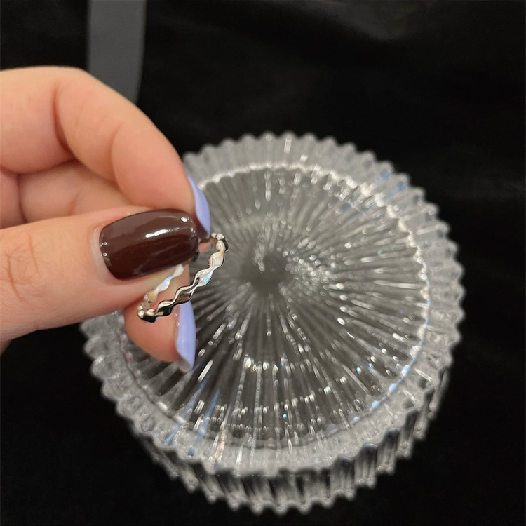 超閃水鑽精緻開口戒指