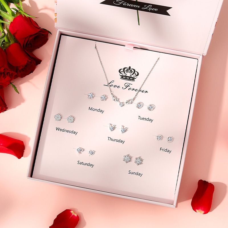 星期耳釘套裝 每天一種心情