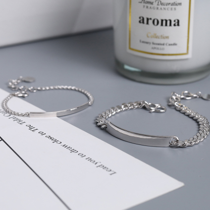 世間最美的文字 就是你的名字 刻字紀念情侶手錬