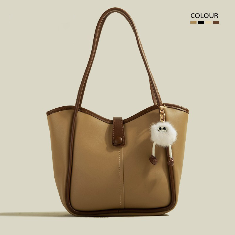 復古簡約大容量質感托特包