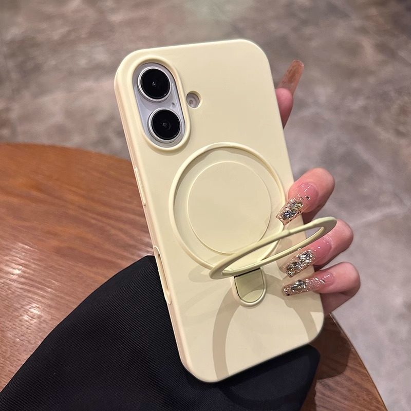 金屬一體磁吸支架大孔iphone保護殼