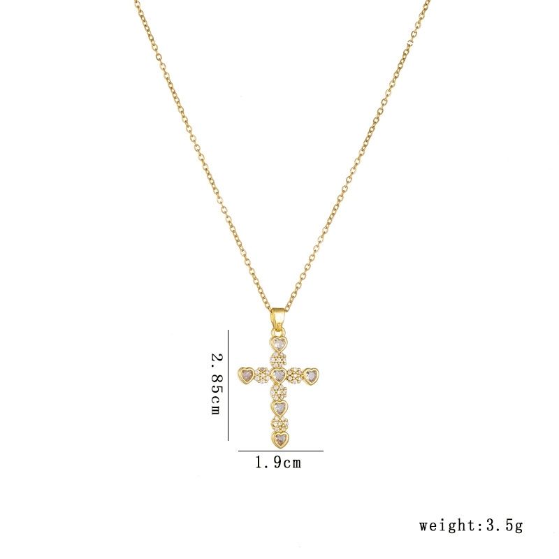 Cross Necklace • 輕奢鋯石項鍊  （男女同款）