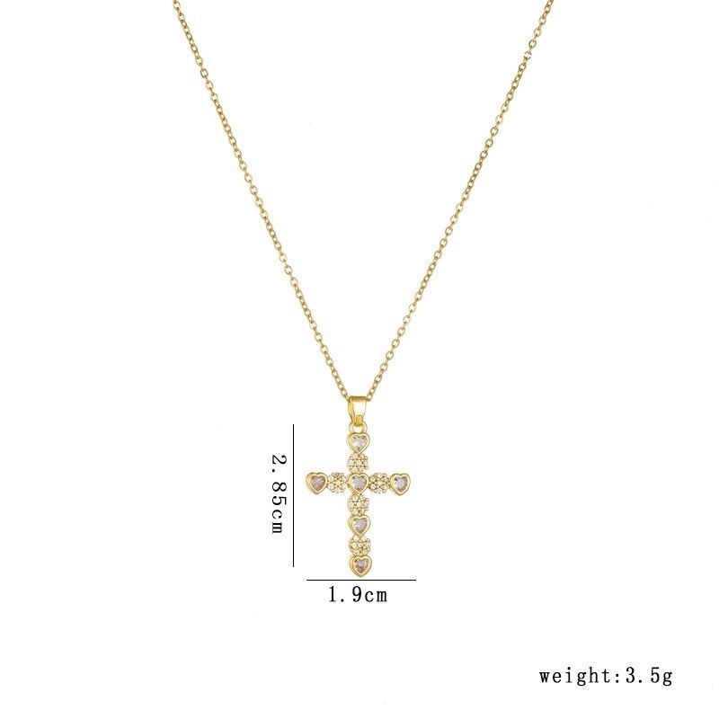 Cross Necklace • 輕奢鋯石項鍊  （男女同款）