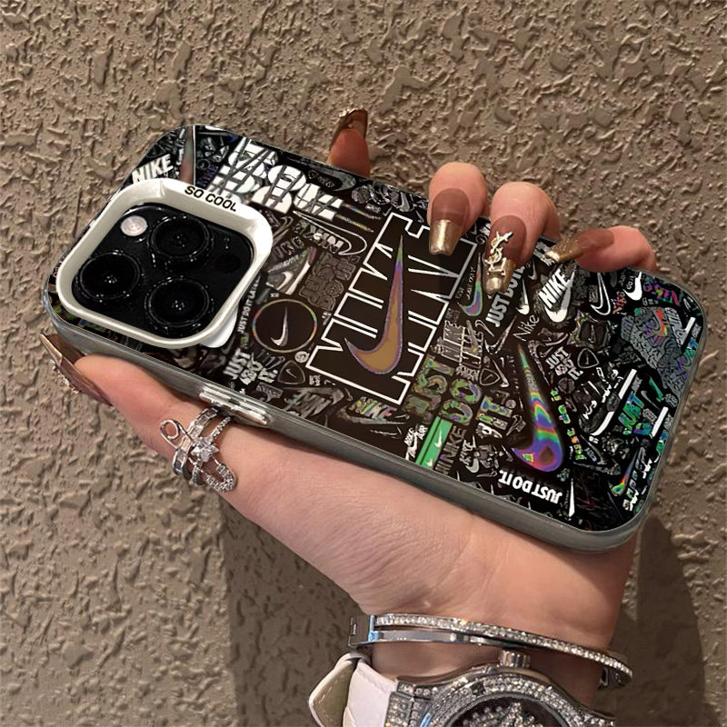 塗鴉彩繪耐克標iphone手機保護殼