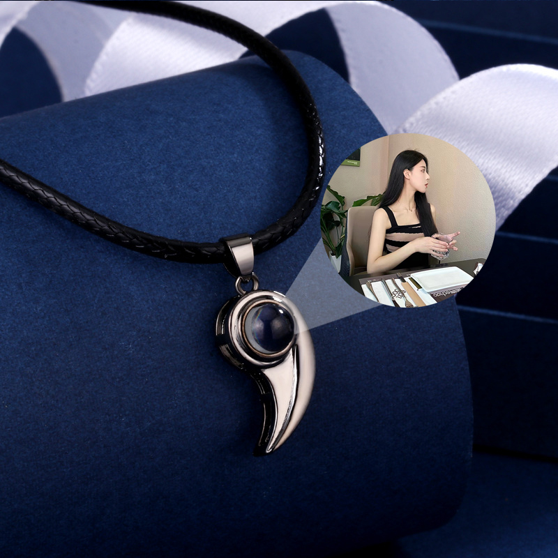 訂製款｜愛心拼接情侶項錬 DIY定製照片