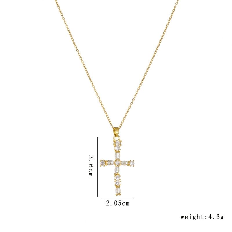 Cross Necklace • 輕奢鋯石項鍊  （男女同款）
