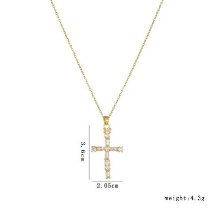 Cross Necklace • 輕奢鋯石項鍊  （男女同款）