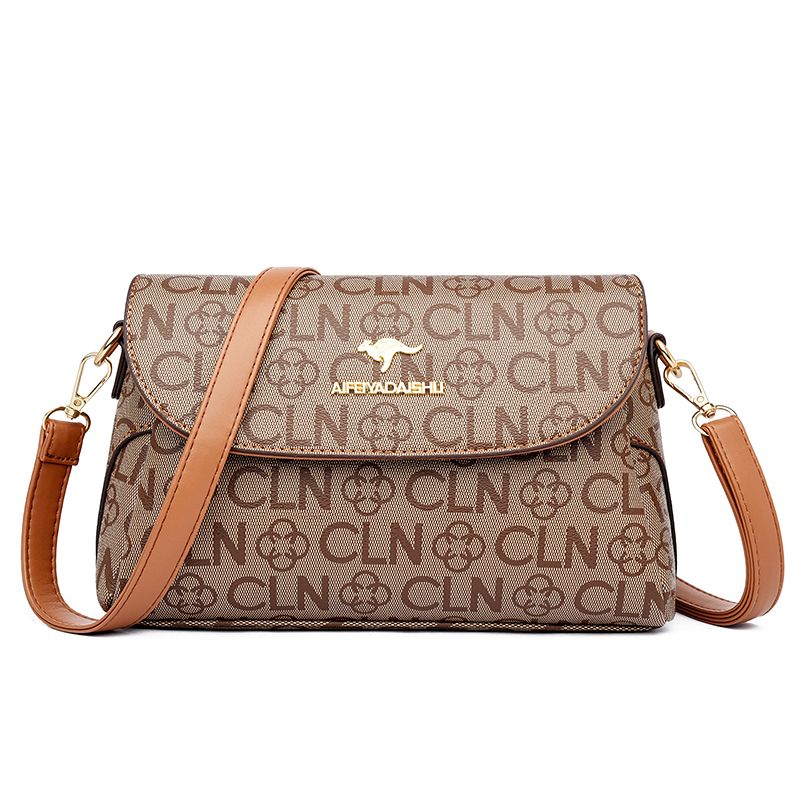 新款牛皮斜肩包 軟皮媽媽包