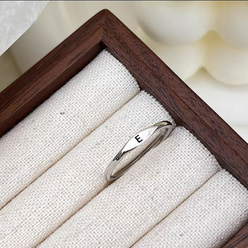 個性素戒 | 簡約26個字母素戒指