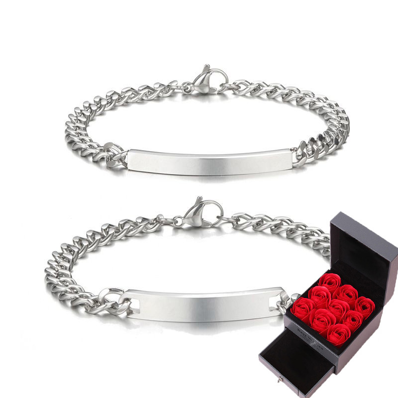 世間最美的文字 就是你的名字 刻字紀念情侶手錬