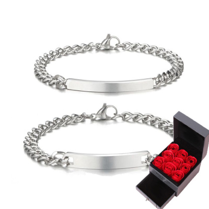 世間最美的文字 就是你的名字 刻字紀念情侶手錬