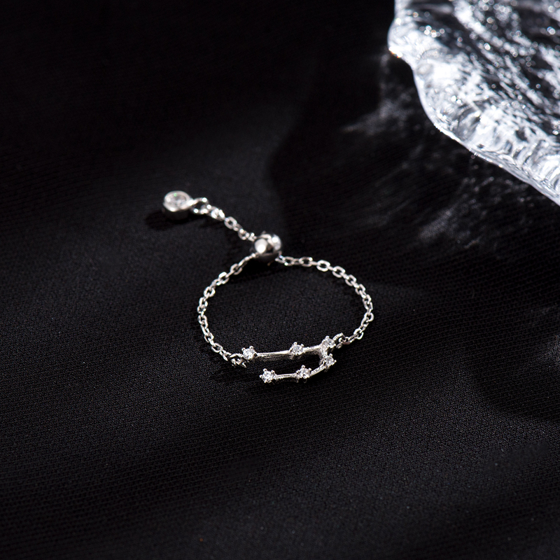 十二星座戒指 | 純銀S925復古素圈指環