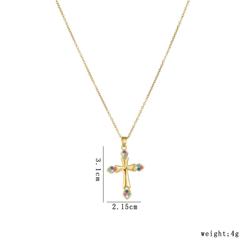 Cross Necklace • 輕奢鋯石項鍊  （男女同款）