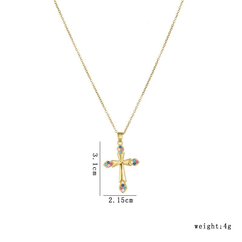 Cross Necklace • 輕奢鋯石項鍊  （男女同款）