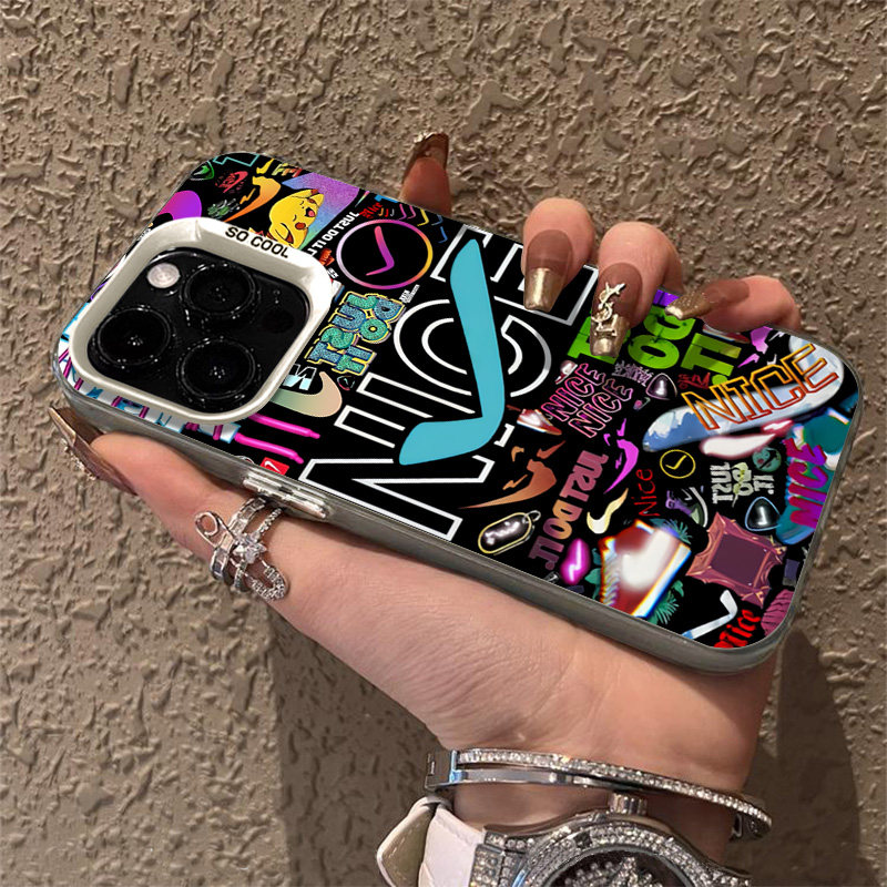 塗鴉彩繪耐克標iphone手機保護殼