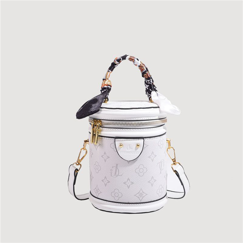 復古印花水桶包包