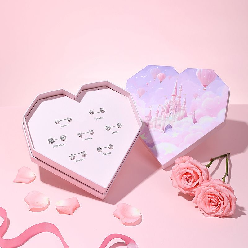 星期耳釘套裝 每天一種心情