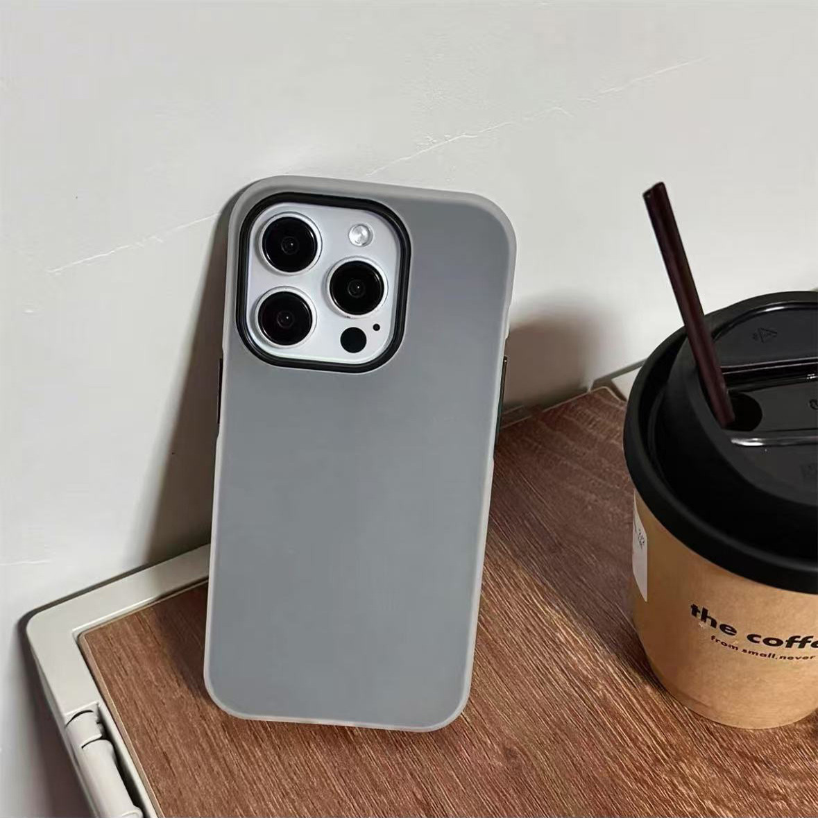 磨砂果凍二合一 蘋果iphone純色 多巴胺手機保護殼