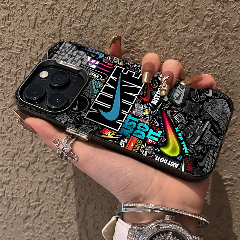 塗鴉彩繪耐克標iphone手機保護殼