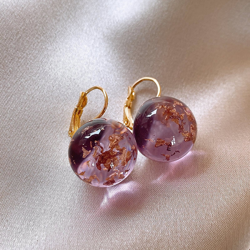 新中式金色錢幣葫蘆耳環