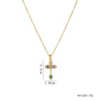 Cross Necklace • 輕奢鋯石項鍊  （男女同款）