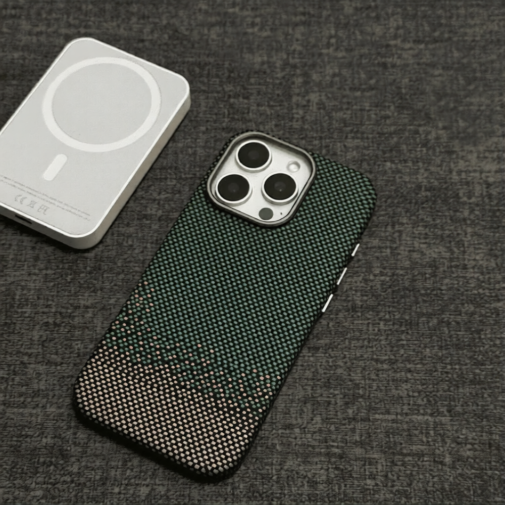 Magsafe磁吸碳纖維磨砂iphone保護殼