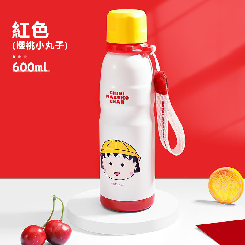 【沫緹甄選】三麗鷗萌愛凱蒂貓美樂蒂大容量600ml不鏽鋼保溫杯