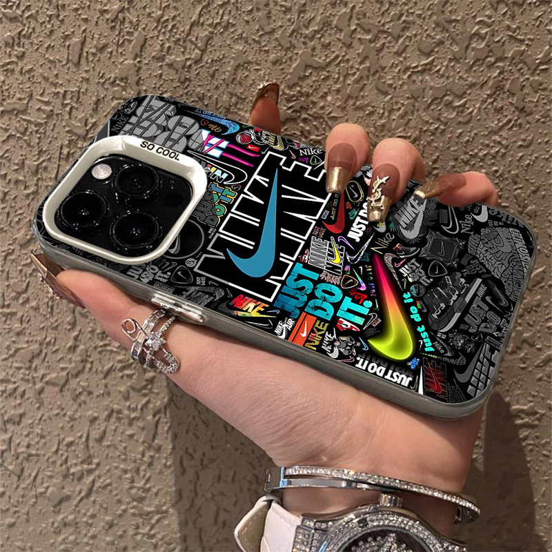 塗鴉彩繪耐克標iphone手機保護殼