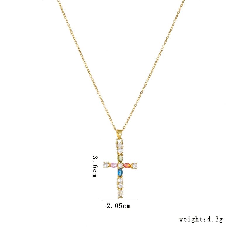 Cross Necklace • 輕奢鋯石項鍊  （男女同款）
