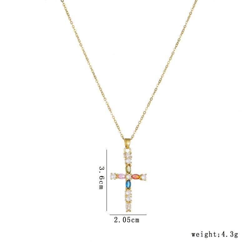 Cross Necklace • 輕奢鋯石項鍊  （男女同款）