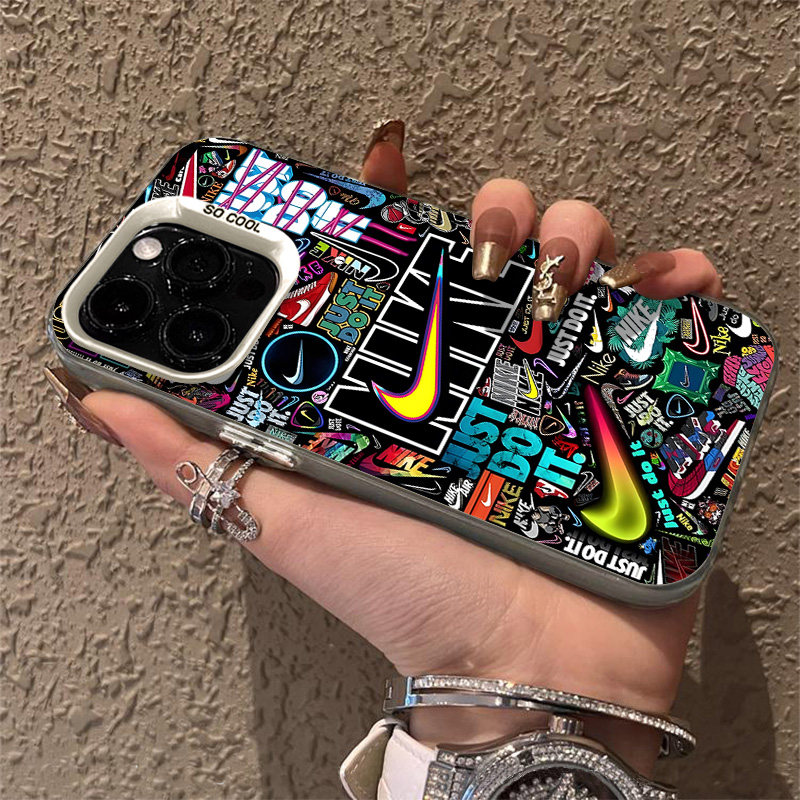 塗鴉彩繪耐克標iphone手機保護殼