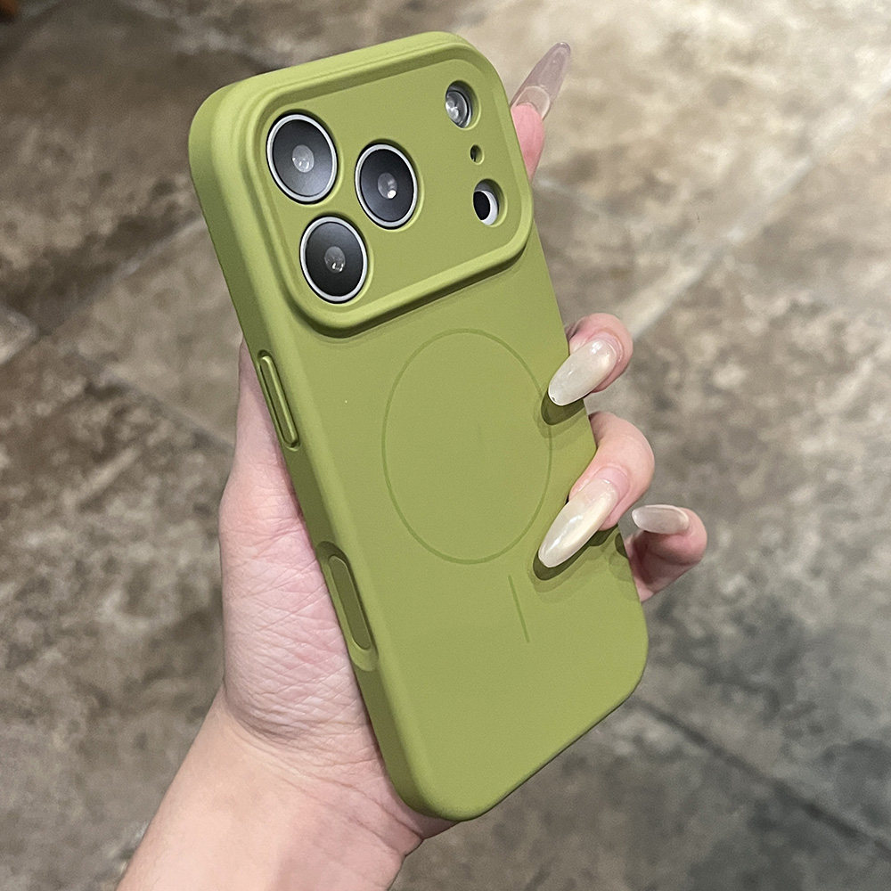 [Copy]ins奶油風蘋果保護殼 液態硅膠簡約殼