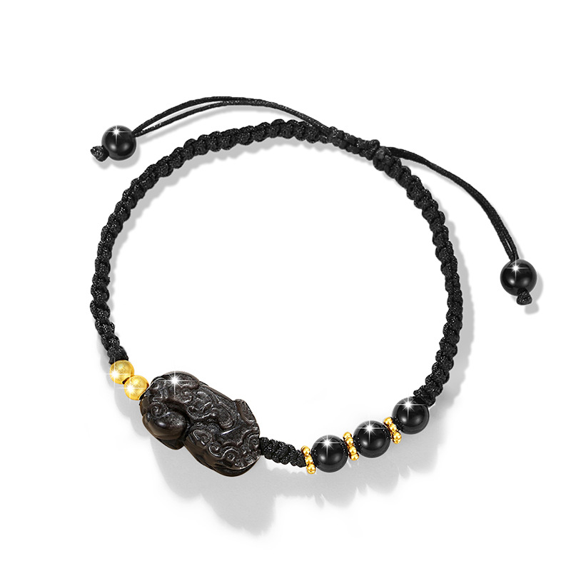 貔貅純銀情侶手錬和田玉手繩