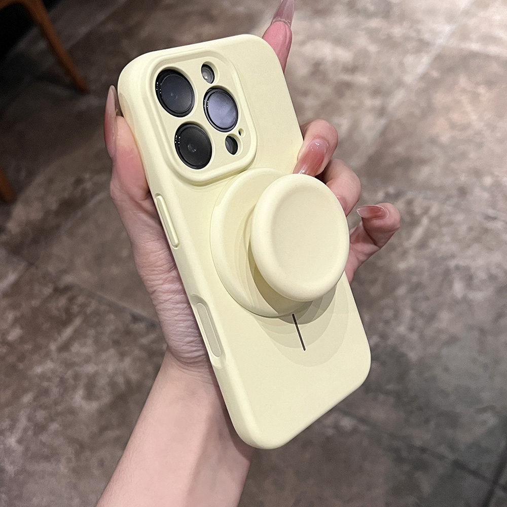 [Copy]ins奶油風蘋果保護殼 液態硅膠簡約殼