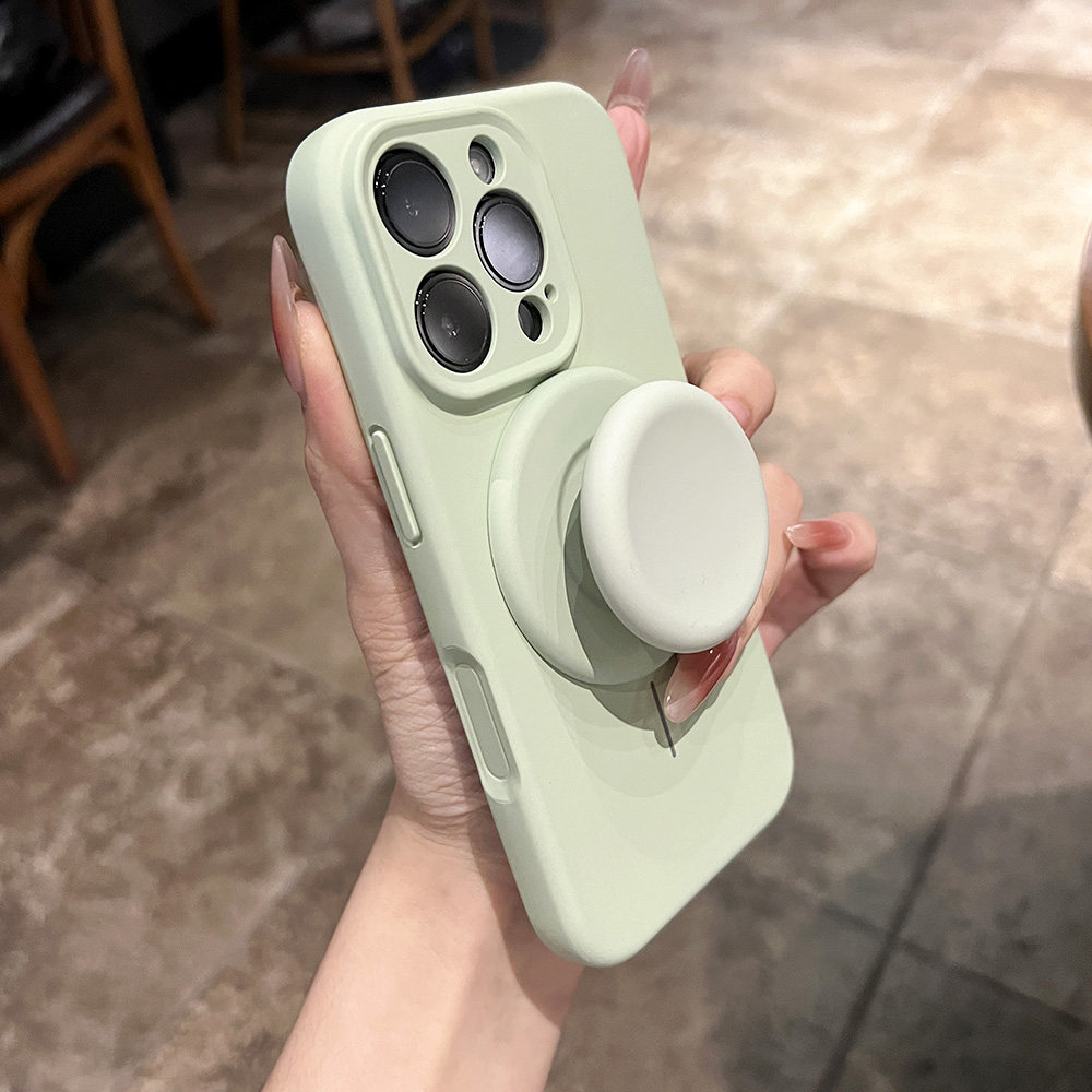 [Copy]ins奶油風蘋果保護殼 液態硅膠簡約殼