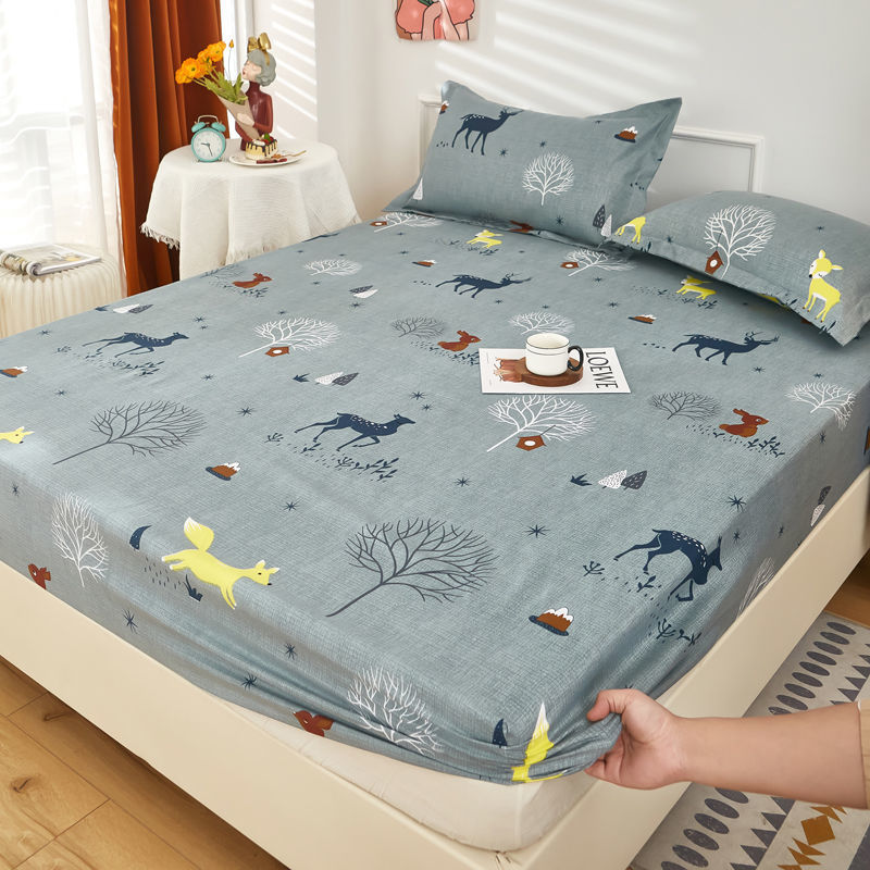 22款花色任選 （40支棉麻）卡通床包