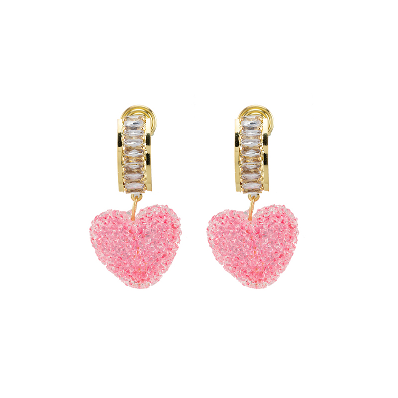 粉色愛心軟糖蚊香盤耳夾